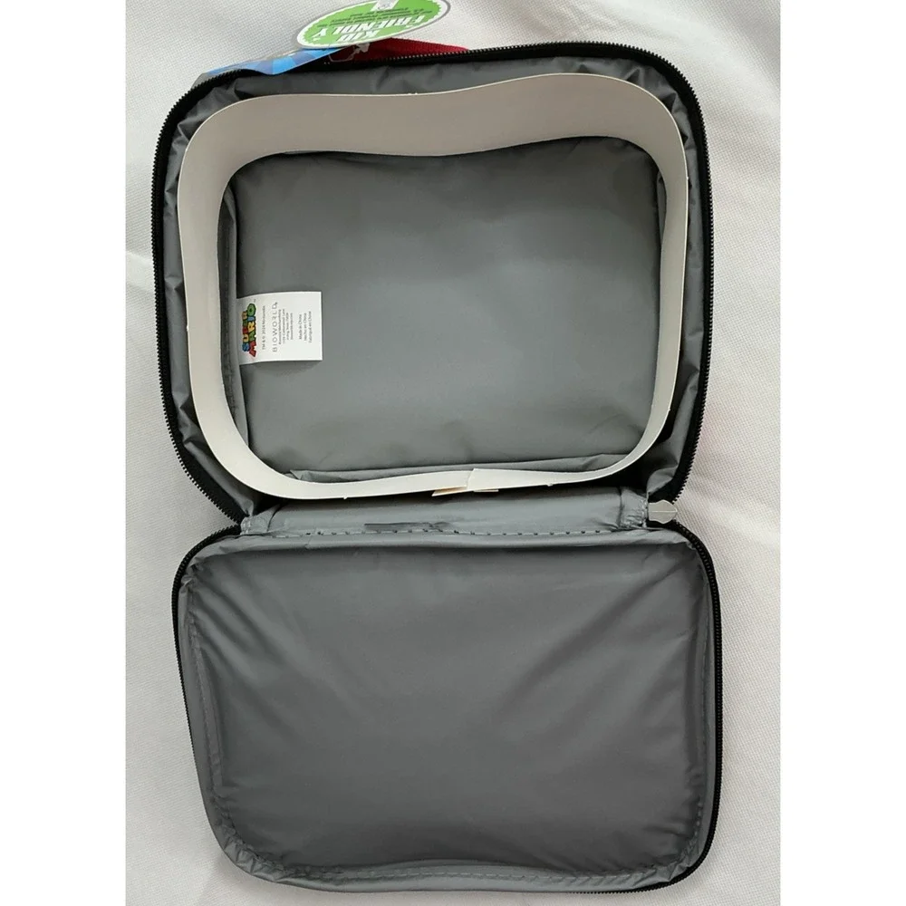 Nintendo Super Mario Insulated Lunch Box Bioworld Multicolor Soft Bag NWT